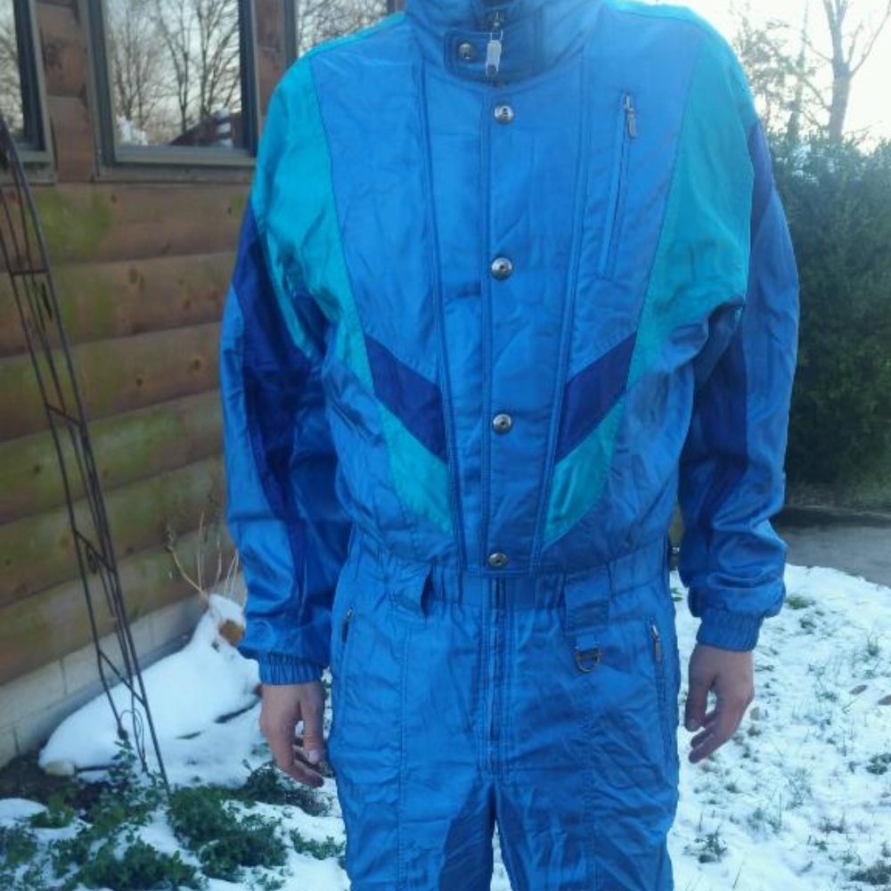 Descente Vintage 80s 90s Mens One Piece Ski suit